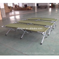 Cama de camping militar plegable, cama de camping plegable de aluminio